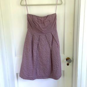 J Crew Strapless Knee length dress in lavender